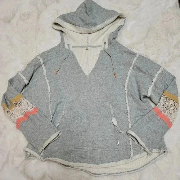 Free People Movement Be You Cropped Hoodie Top Size M - Picture 3 of 7